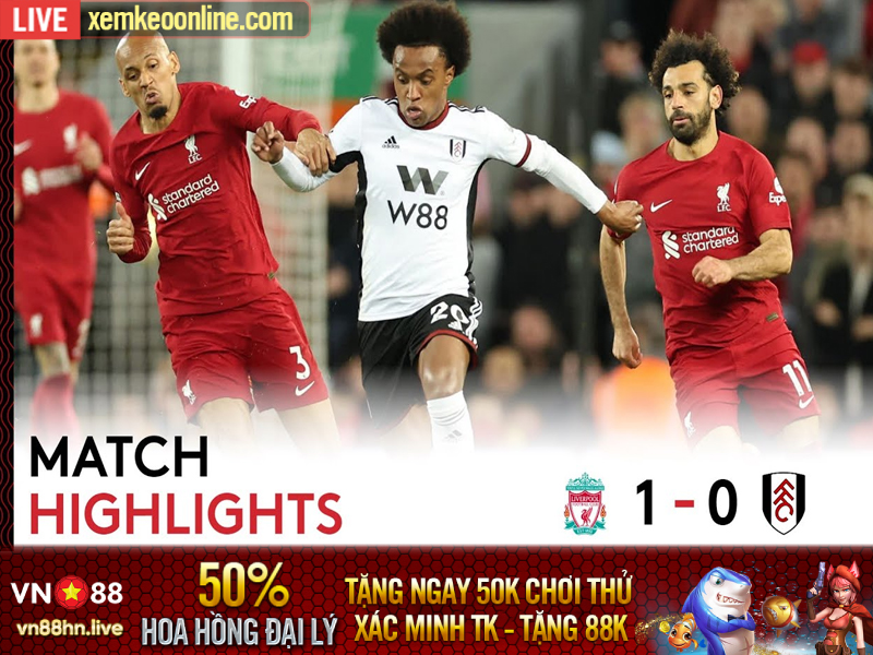 Highlights Ngoại Hạng Anh | Liverpool 1-0 Fulham