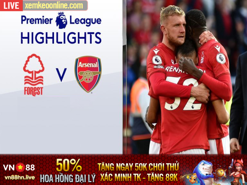 Highlights Nottm Forest 1-0 Arsenal | Ngoại Hạng Anh 2022/23
