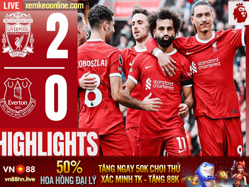 Highlights Ngoại Hạng Anh 2022/23 | Liverpool 2 - 0 Everton