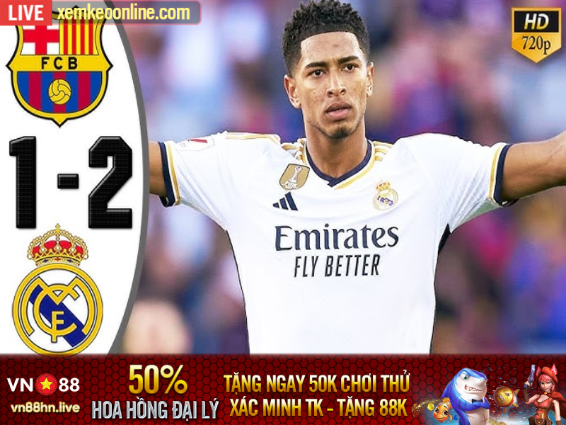 Highlights Ngoại Hạng Anh 2022/23 | Barcelona 1-2 Real Madrid