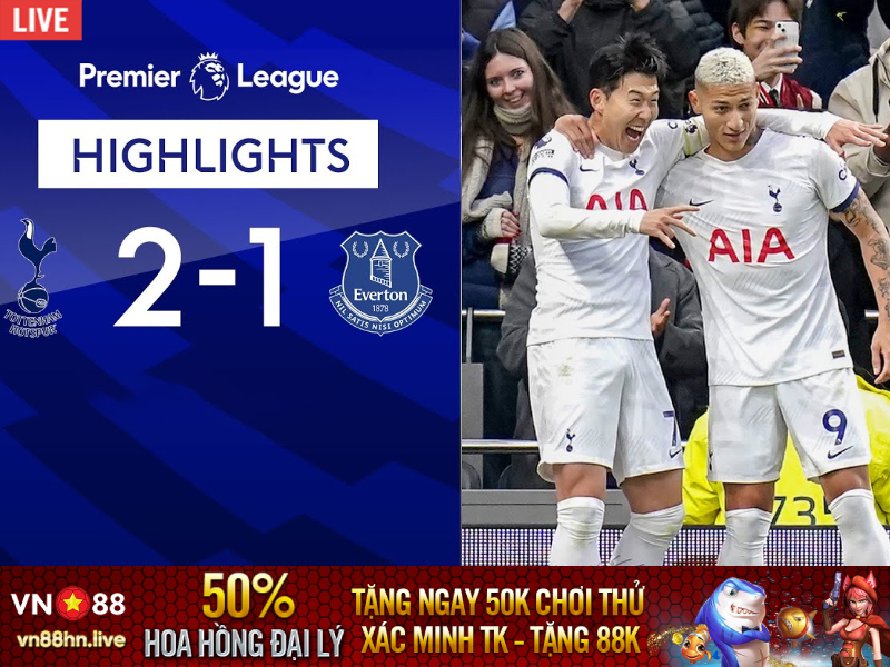 Highlights EPL 23/24 | TOTTENHAM HOTSPUR 2-1 EVERTON