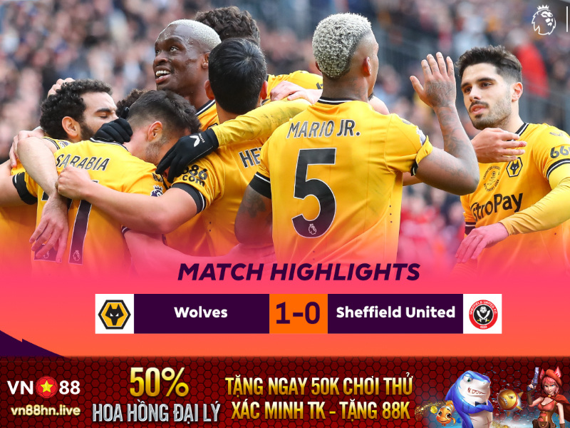 Hightlights EPL 23/24 | Wolves 1-0 Sheffield United
