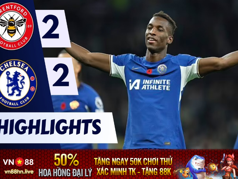 Hightlights EPL 23/24 | Brentford 2-2 Chelsea