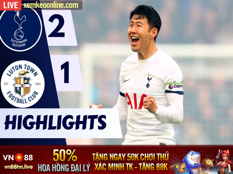 Hightlights EPL 23/24 | Tottenham 2-1 Luton