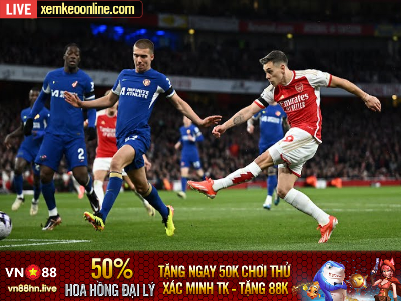 Arsenal thắng Chelsea 5-0 tại Ngoại hạng Anh