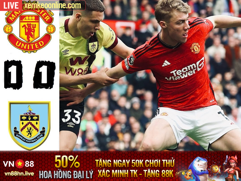 Hightlights EPL 23/24 | Man Utd 1-1 Burnley