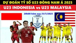 Nhận định bóng đá U23 Indonesia vs U23 Malaysia 20h00 ngày 21/7/2025