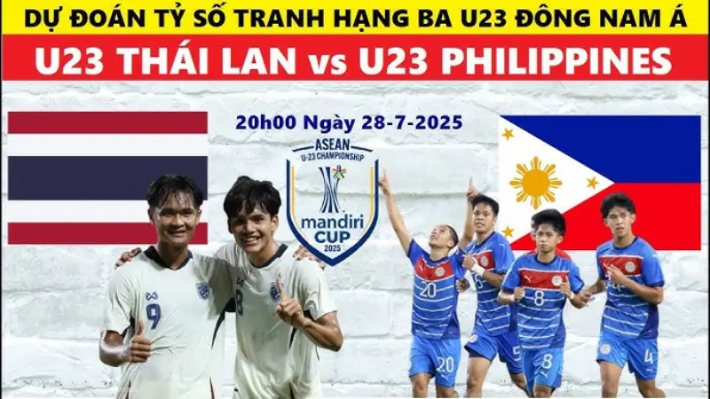Nhận định bóng đá U23 Philippines vs U23 Thái Lan 20h00 ngày 28/7/2025