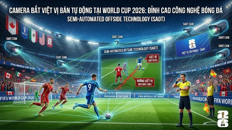 Camera Bắt Việt Vị Bán Tự Động Tại World Cup 2026